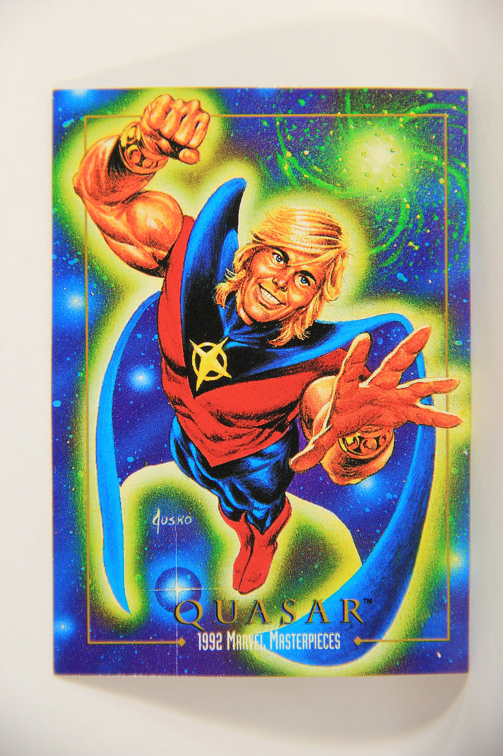 Marvel Masterpieces 1992 Trading Card #72 Quasar ENG SkyBox L005167