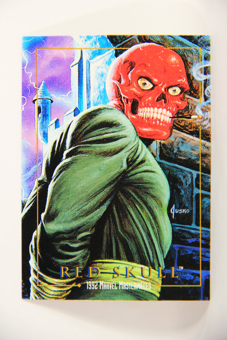 Marvel Masterpieces 1992 Trading Card #80 Red Skull ENG SkyBox L005175