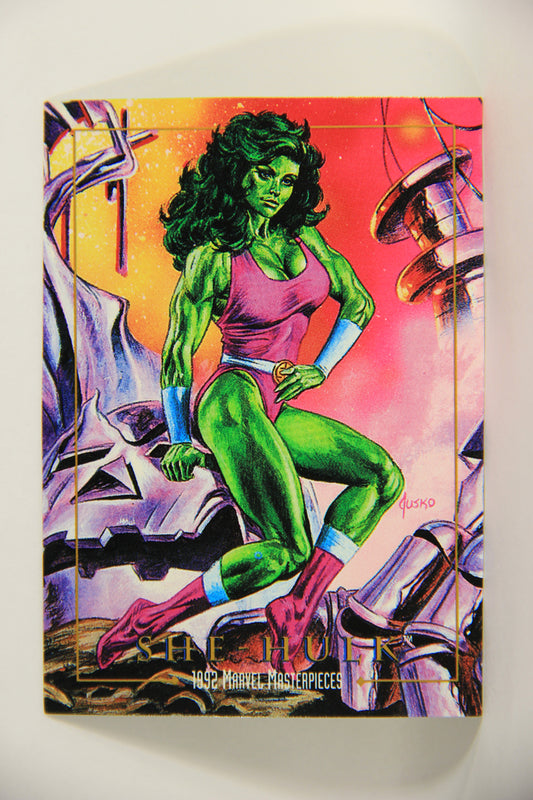 Marvel Masterpieces 1992 Trading Card #82 She-Hulk ENG SkyBox L005177