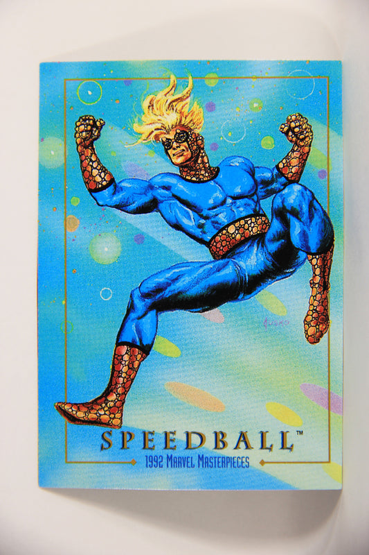 Marvel Masterpieces 1992 Trading Card #88 Speedball ENG SkyBox L005183