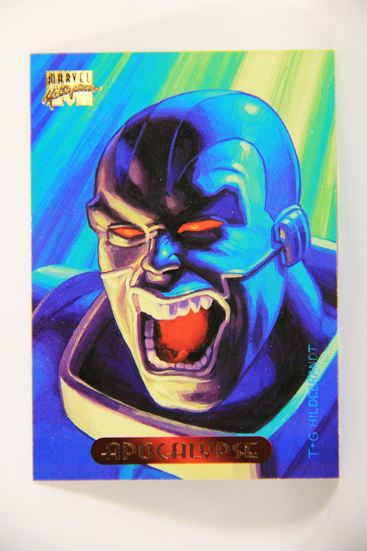 Marvel Masterpieces 1994 Trading Card #1 Apocalypse ENG Fleer L005201