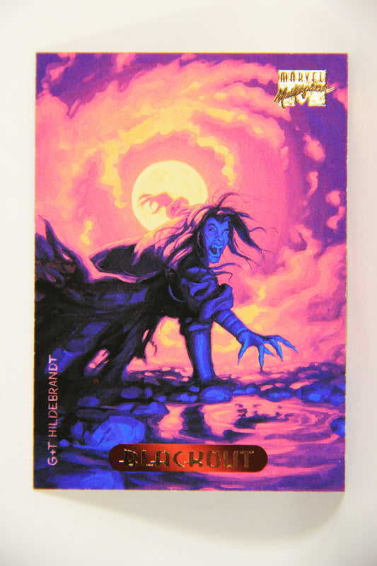 Marvel Masterpieces 1994 Trading Card #10 Blackout ENG Fleer L005210