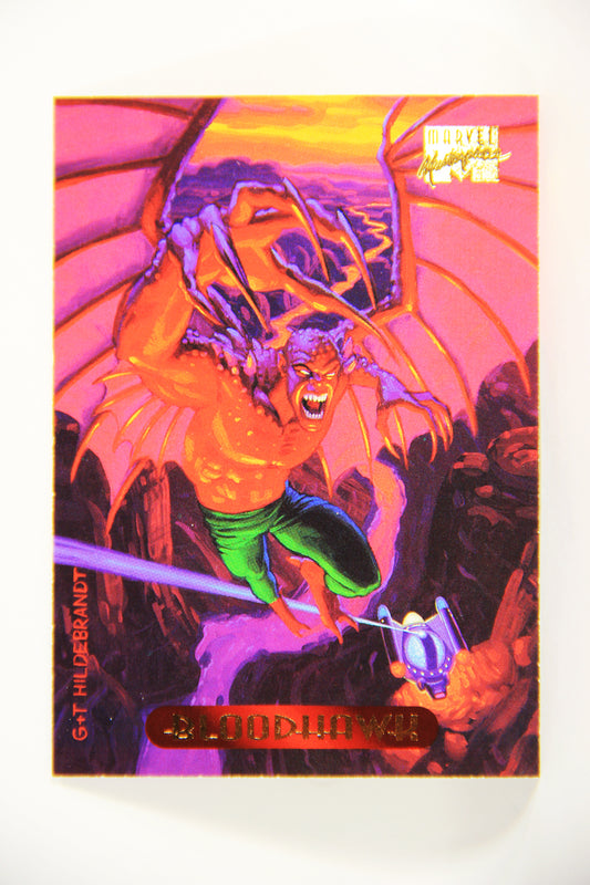 Marvel Masterpieces 1994 Trading Card #16 Bloodhawk ENG Fleer L005216
