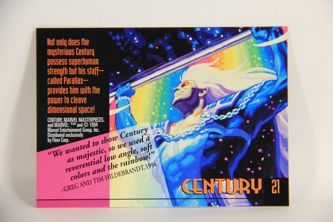 Marvel Masterpieces 1994 Trading Card #21 Century ENG Fleer L005221