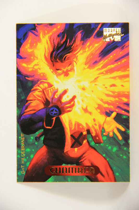 Marvel Masterpieces 1994 Trading Card #23 Chamber ENG Fleer L005223