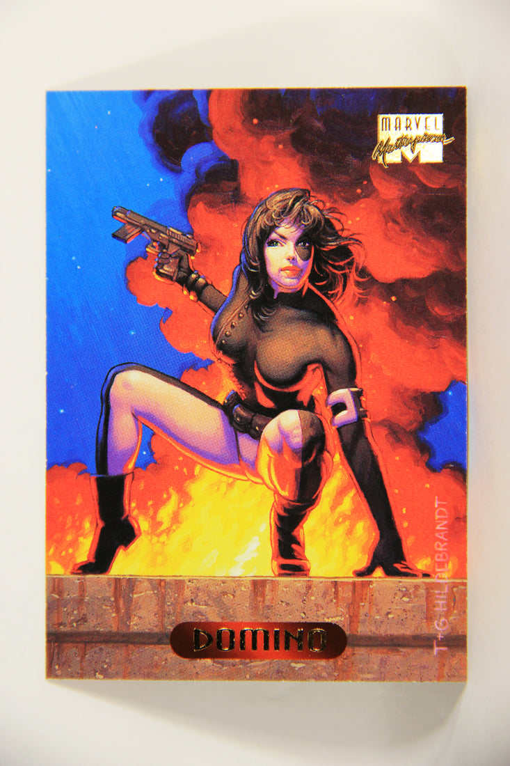 Marvel Masterpieces 1994 Trading Card #32 Domino ENG Fleer L005232