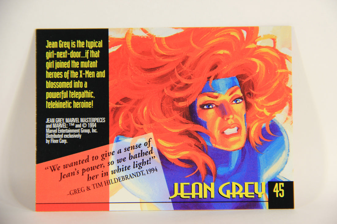 Marvel Masterpieces 1994 Trading Card #45 Jean Grey ENG Fleer L005245