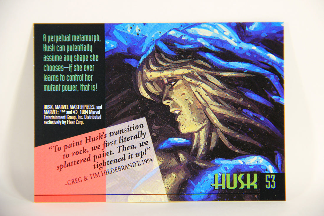 Marvel Masterpieces 1994 Trading Card #53 Husk ENG Fleer L005253