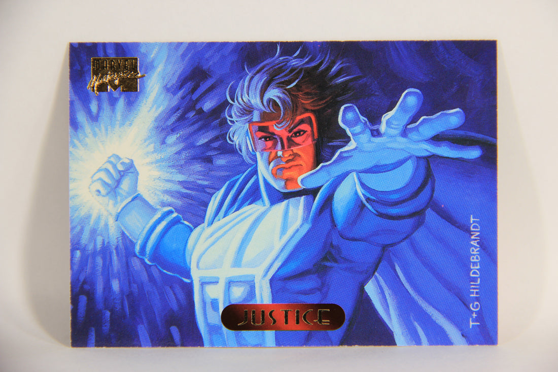 Marvel Masterpieces 1994 Trading Card #61 Justice ENG Fleer L005261