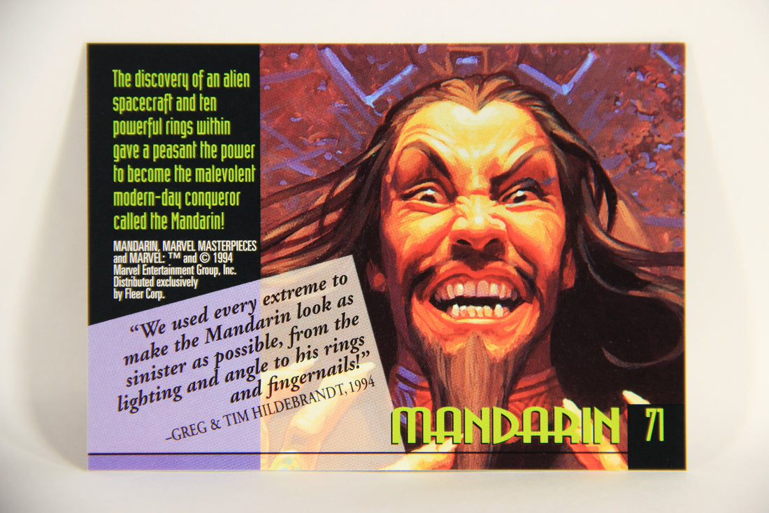 Marvel Masterpieces 1994 Trading Card #71 Mandarin ENG Fleer L005271