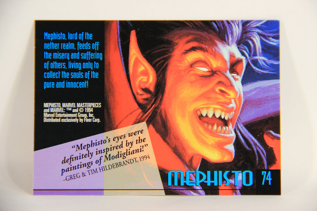 Marvel Masterpieces 1994 Trading Card #74 Mephisto ENG Fleer L005274