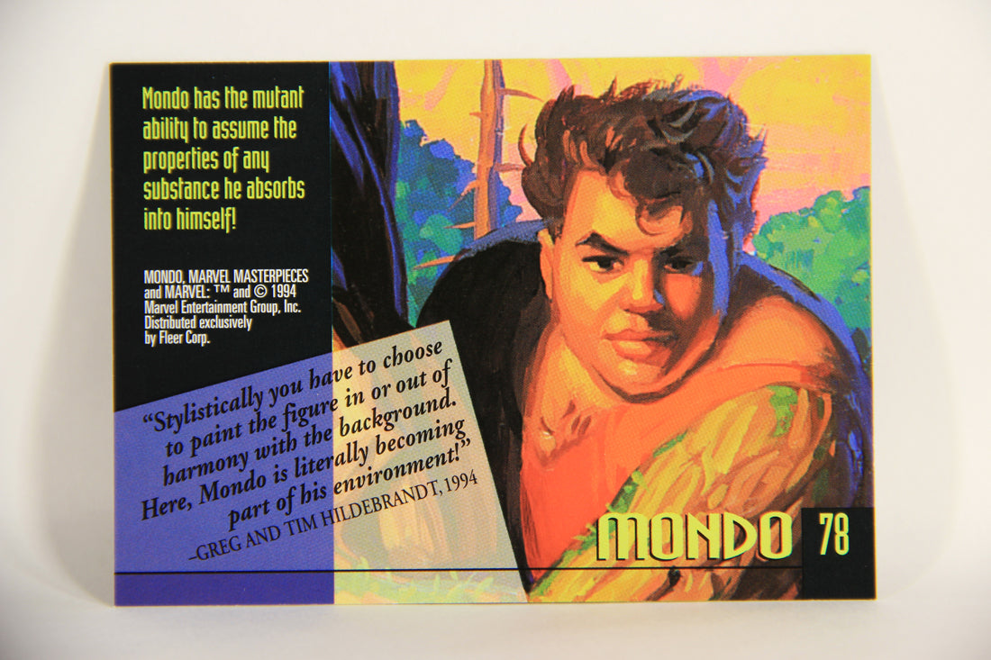 Marvel Masterpieces 1994 Trading Card #78 Mondo ENG Fleer L005278