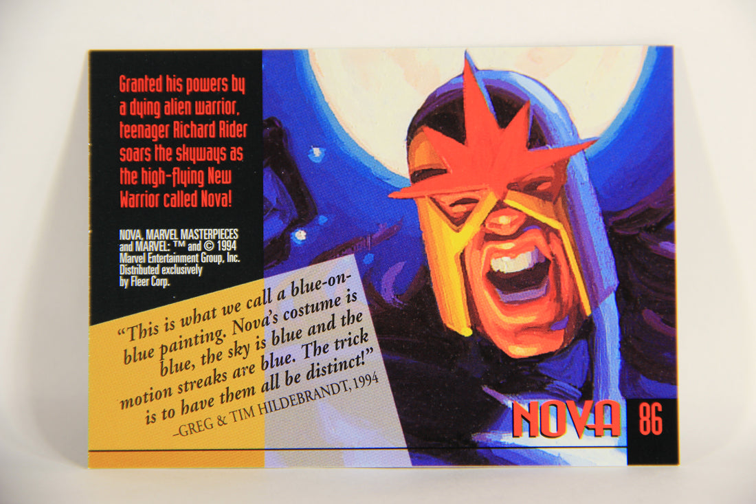 Marvel Masterpieces 1994 Trading Card #86 Nova ENG Fleer L005286