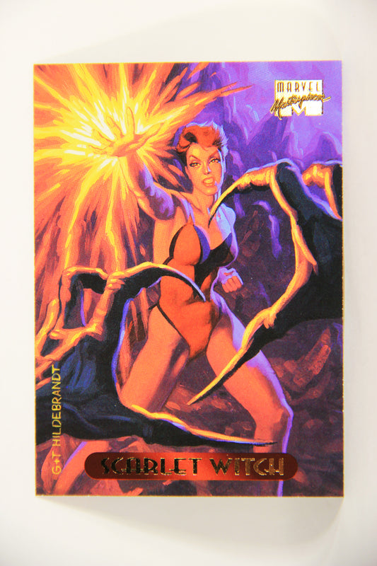 Marvel Masterpieces 1994 Trading Card #105 Scarlet Witch ENG Fleer L005305