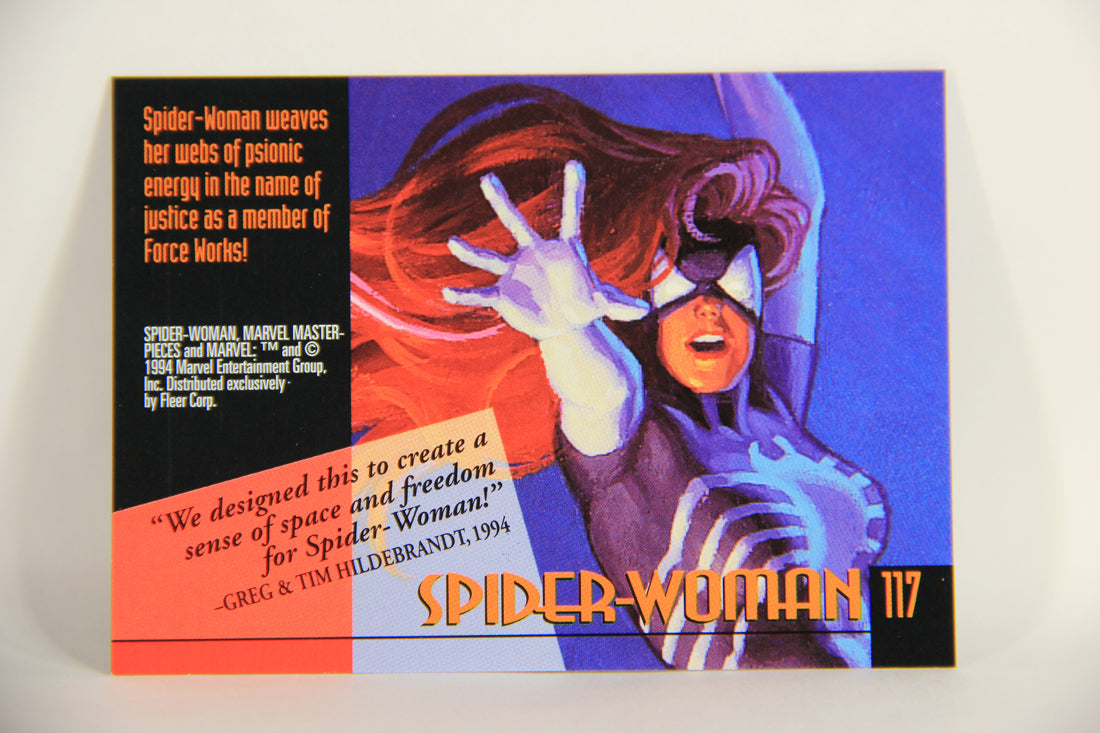 Marvel Masterpieces 1994 Trading Card #117 Spider-Woman ENG Fleer L005317