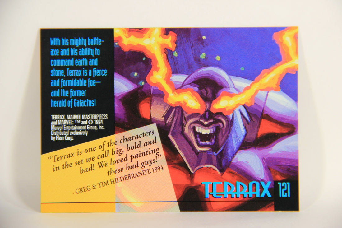 Marvel Masterpieces 1994 Trading Card #121 Terrax ENG Fleer L005321