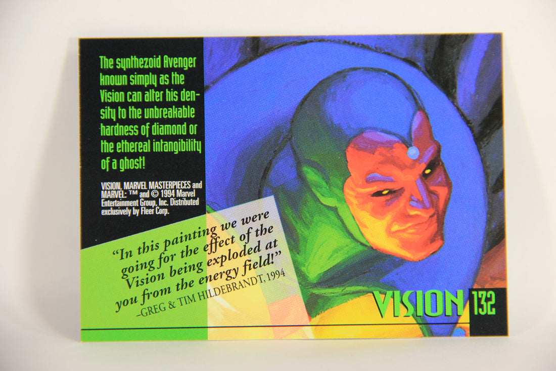 Marvel Masterpieces 1994 Trading Card #132 Vision ENG Fleer L005332