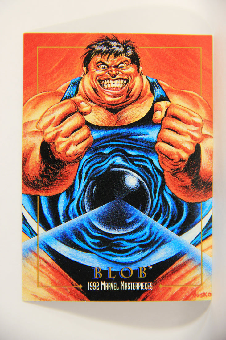 Marvel Masterpieces 1992 Trading Card #1 Blob ENG SkyBox L005351