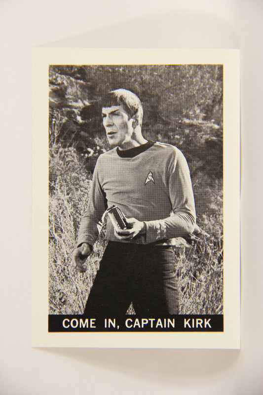 Star Trek 1981 REPRINT 1967 Leaf Trading Card #4 Come In Captain Kirk L005365
