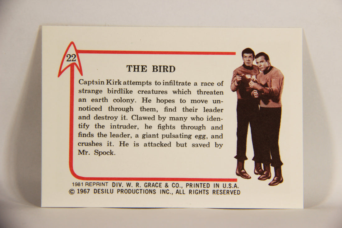 Star Trek 1981 REPRINT 1967 Leaf Trading Card #22 The Bird L005383