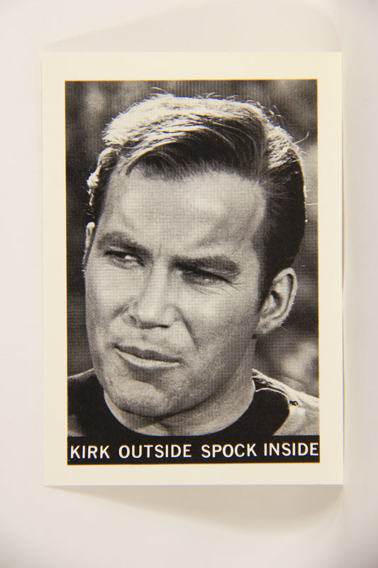 Star Trek 1981 REPRINT 1967 Leaf Trading Card #42 Kirk Outside Spock Inside L005403