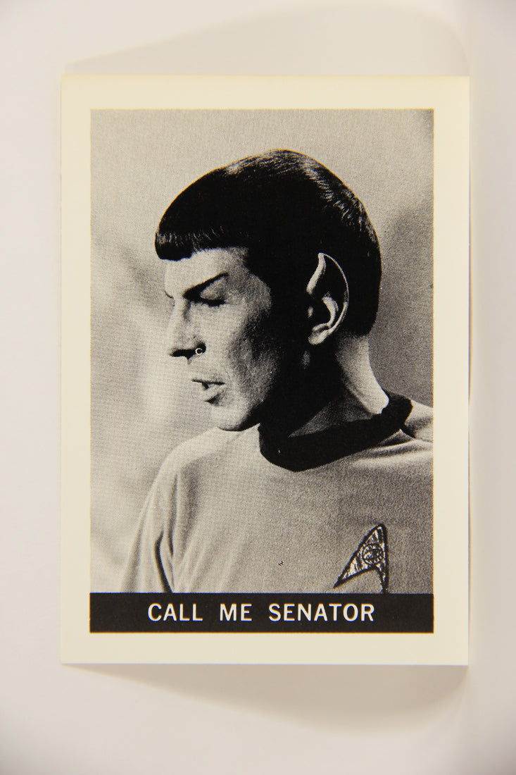 Star Trek 1981 REPRINT 1967 Leaf Trading Card #48 Call Me Senator L005409