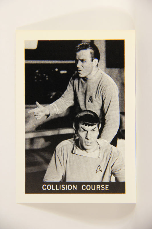 Star Trek 1981 REPRINT 1967 Leaf Trading Card #57 Collision Course L005418