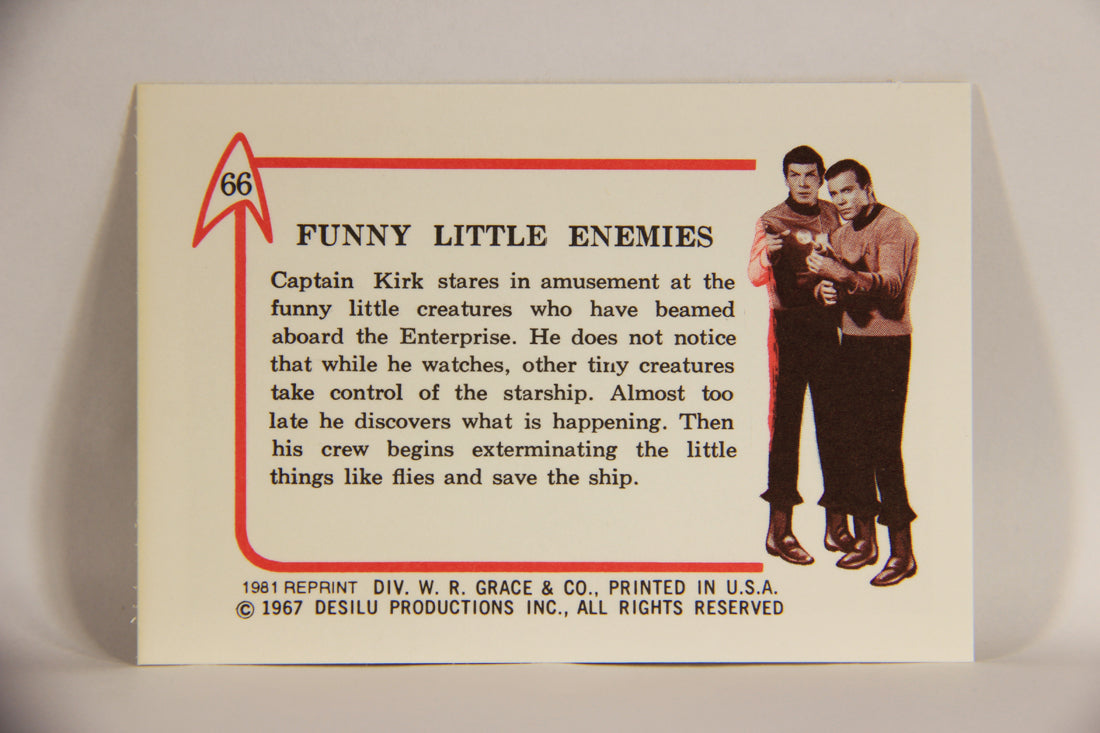 Star Trek 1981 REPRINT 1967 Leaf Trading Card #66 Funny Little Enemies L005427