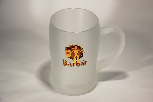 Barbar Beer Frosted Mug Belgium Barbarian Logo L005675