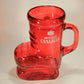 Molson Canadian Red Skate Mug Shaped Beer Glass Canada Maple Leaf Logo L005688