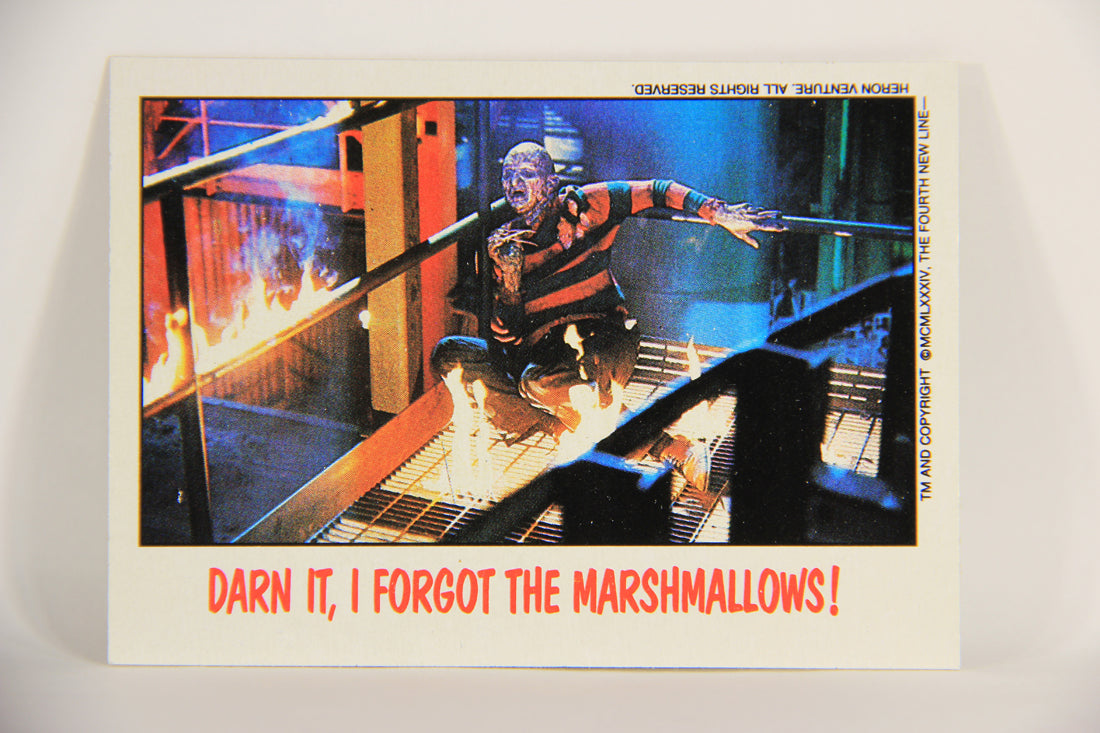 Fright Flicks 1988 Trading Card #41 Darn It I Forgot The Marshmallows NOES L005959