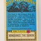Fright Flicks 1988 Trading Card #48 The Unkindest Cut of All Pumpkinhead L005966