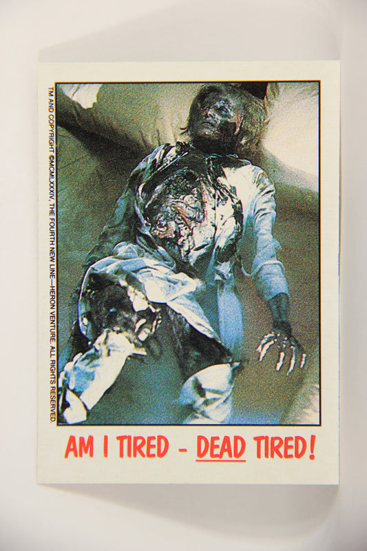 Fright Flicks 1988 Card #53 Am I Tired Dead Tired A Nightmare On Elm Street L005971