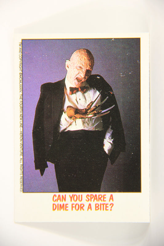 Fright Flicks 1988 Trading Card #63 Can You Spare A Dime For A Bite NOES L005981