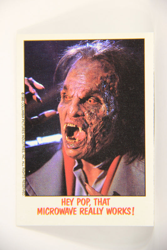 Fright Flicks 1988 Trading Card #82 Hey Pop That Microwave Really Works L006000