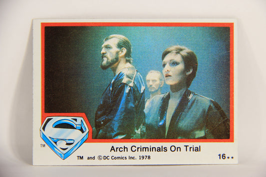 Superman The Movie 1978 Trading Card #16 Arch Criminals On Trial L006035
