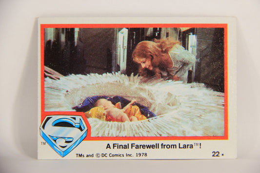 Superman The Movie 1978 Trading Card #22 A Final Farewell From Lara L006041