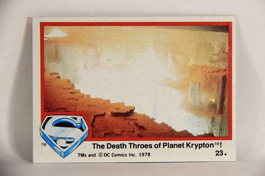 Superman The Movie 1978 Trading Card #23 The Death Throes Of Planet Krypton L006042