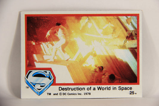 Superman The Movie 1978 Trading Card #25 Destruction Of A World In Space L006044