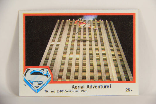 Superman The Movie 1978 Trading Card #26 Aerial Adventure L006045