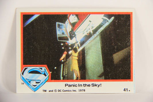 Superman The Movie 1978 Trading Card #41 Panic In The Sky L006060