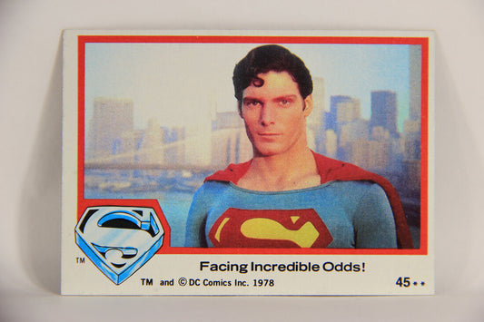 Superman The Movie 1978 Trading Card #45 Facing Incredible Odds L006064