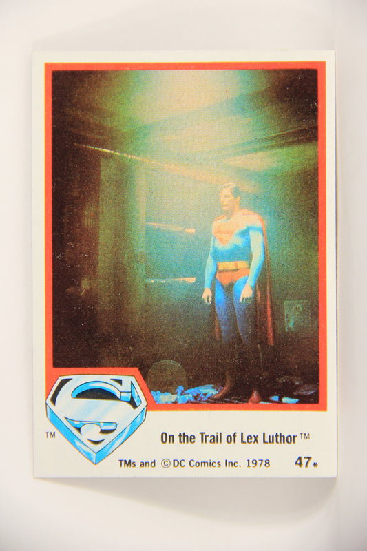 Superman The Movie 1978 Trading Card #47 On The Trail Of Lex Luthor L006066
