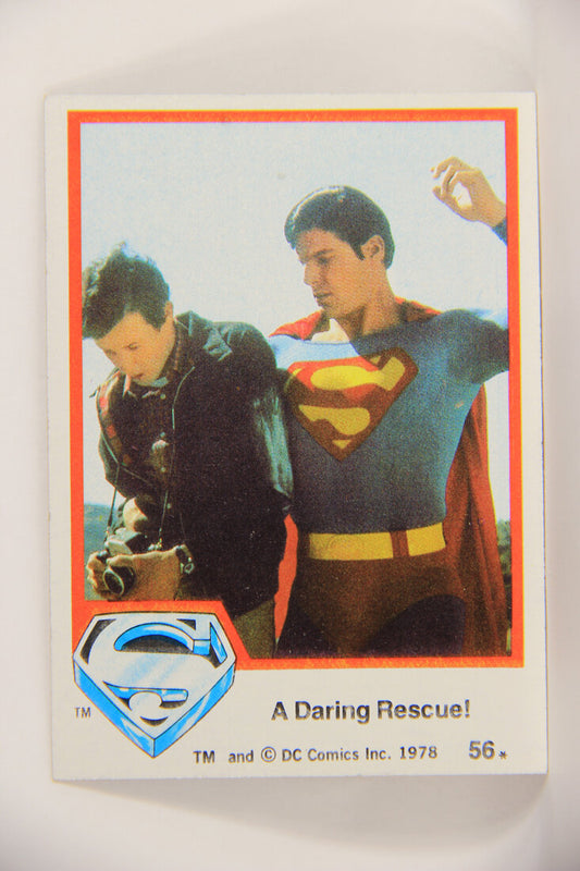 Superman The Movie 1978 Trading Card #56 A Daring Rescue L006075