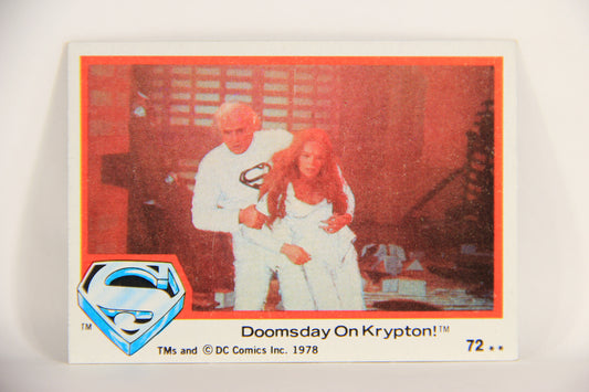 Superman The Movie 1978 Trading Card #72 Doomsday On Krypton L006091