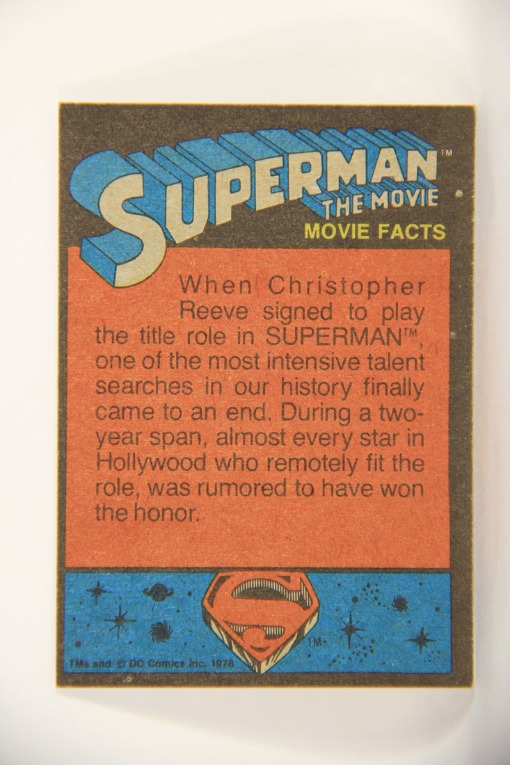 Superman The Movie 1978 Trading Card #72 Doomsday On Krypton L006091
