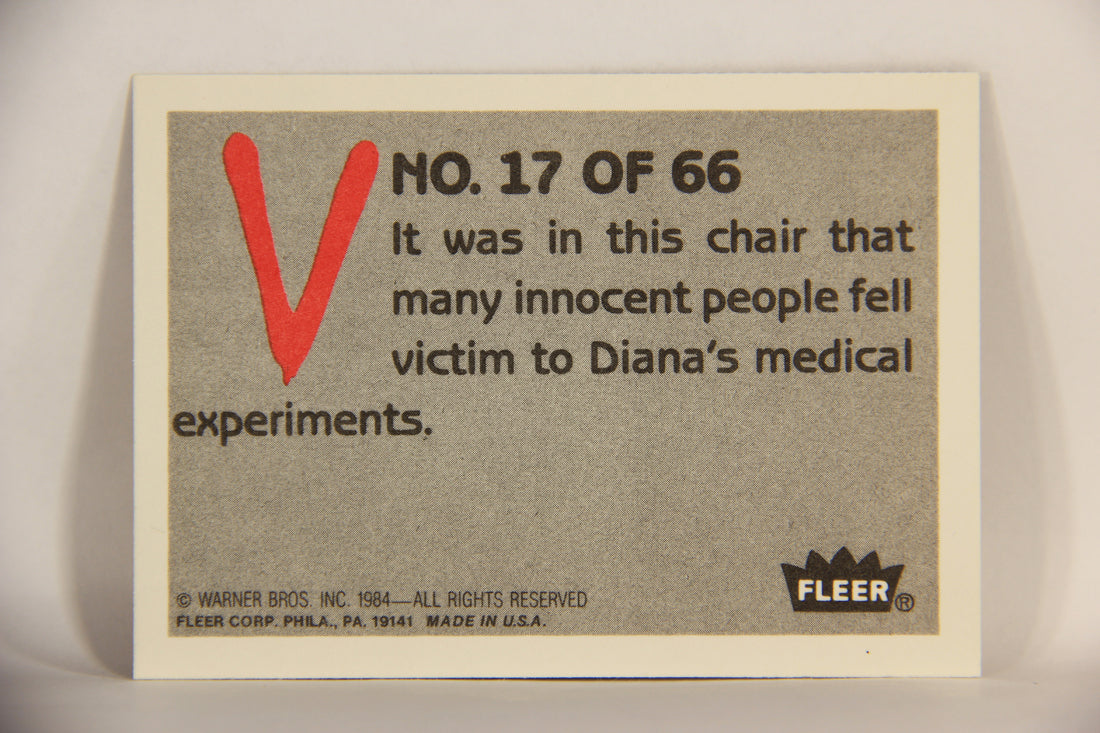 V Series 1984 TV Trading Card #17 Diana's Favorite Torture Chair L006168