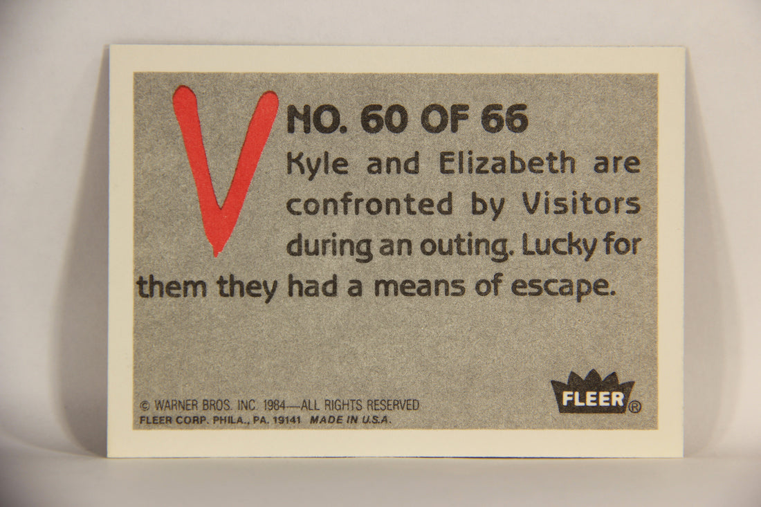 V Series 1984 TV Trading Card #60 Kyle And Elizabeth Run For Their Lives L006211