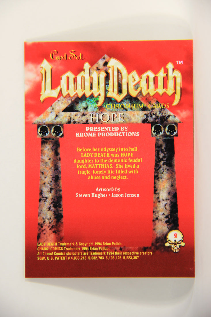 Lady Death Chromium 1994 Trading Card #2 Hope ENG L006241