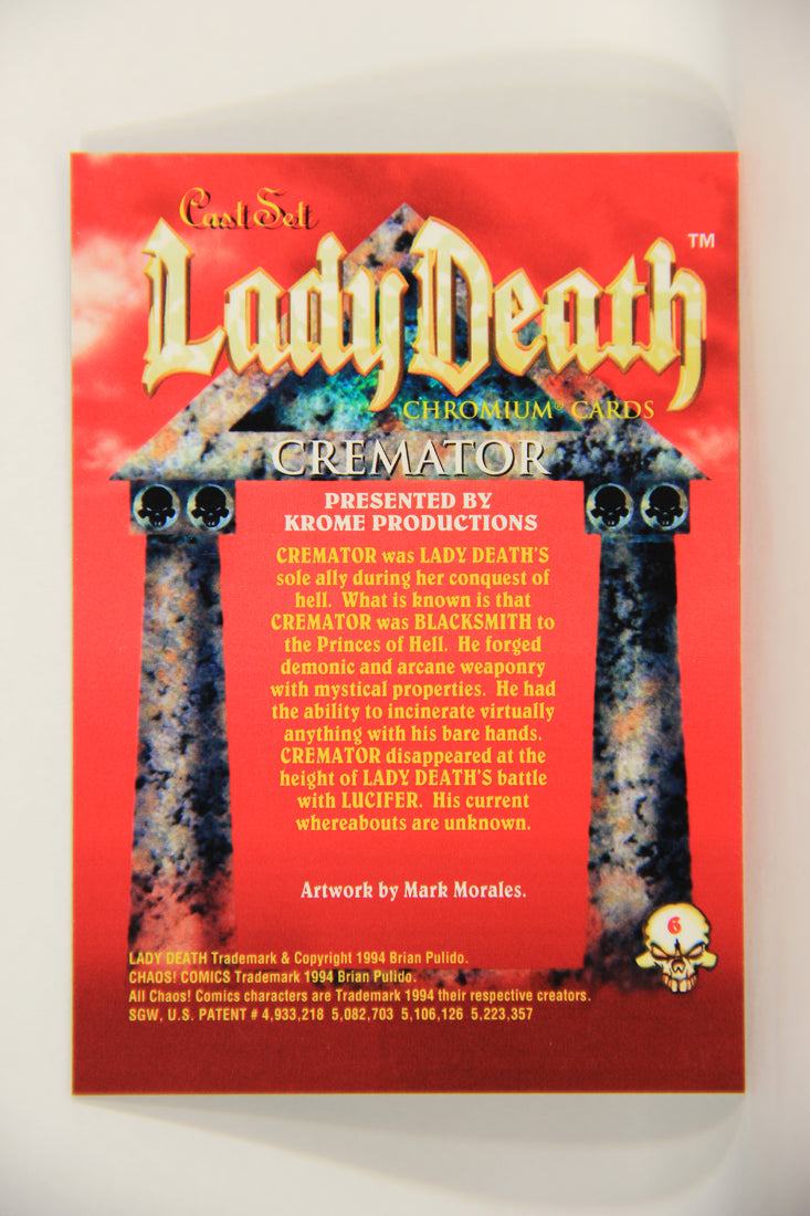 Lady Death Chromium 1994 Trading Card #6 Cremator ENG L006245